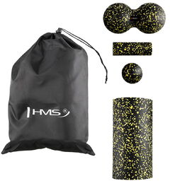 FSBM04 BLACK-YELLOW SET ZESTAW DO MASAŻU WAŁKI/PIŁKI(4 szt)