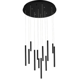 Lampa wisząca LED czarna metalowa 16-punktowa AZ5744