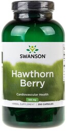 Suplement diety, Swanson, Głóg Owoce, 565 mg, 250