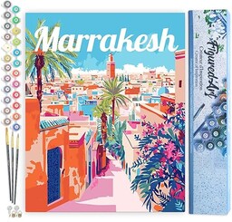 Figured''Art Malowanie według numerów dla dorosłych plakat podróżny