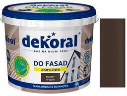 Dekoral Farba Fasadowa Polinit Brązowy 5L