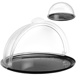 Taca ekspozycyjna bufetowa okrągła z pokrywą rolltop śr.
