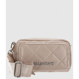 VALENTINO Beżowa pikowana torebka ocarina recycle haversack