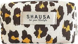 Piórnik toaletowy Leopard Płótno i sztuczna skóra 15x6x9