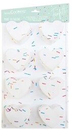 Forma silikonowa 8 serc - Funfetti