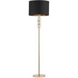 LAMPA STOJĄCA PODŁOGOWA CZARNO-MOSIĘŻNA AZZARIA
