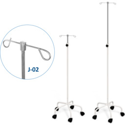 JSK.2A/J-02 mobilny stojak kroplówki regulowany 2 wieszaki
