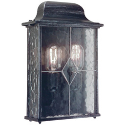 Zewnętrzna Lampa Elstead, Wexford WX7, ściemnialny, czarny, szkło,