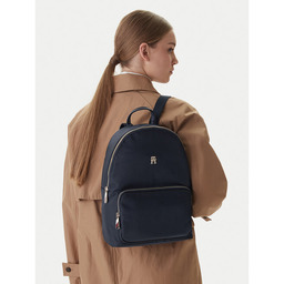 Plecak Tommy Hilfiger Poppy Th Backpack AW0AW15641 Granatowy