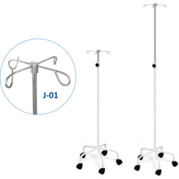 JSK.2A/J-01 mobilny stojak kroplówki regulowany 4 wieszaki