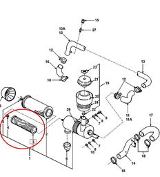 FILTR POWIETRZA WEWNĘTRZNY NEW HOLLAND 81823932 - D1NN9R500A