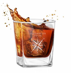 Szklanka do whisky z grawerem dla podróżnika