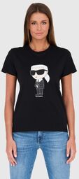 KARL LAGERFELD Czarny damski t-shirt Karl, Rozmiar XS