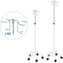 JSK.2A/J-03 mobilny stojak kroplówki regulowany 2 koszyki