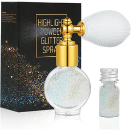 AOOWU Brokat Spray do ciała i włosów, Glitter