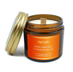 Your Candle Świeca sojowa z drewnianym knotem bergamotka