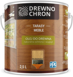 Drewnochron Olej do drewna Bezbarwny 2,5L