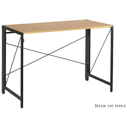 Biurko quick czarny/golden teak (110x55) unique