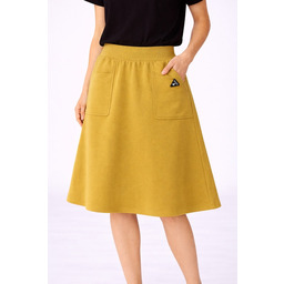 Pakamera Spódnica Trapezowa ,,NOEL Musztardowa oliwka
