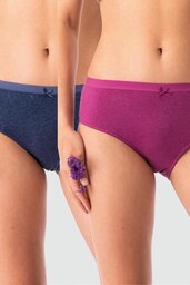 Figi damskie bawełniane (2 pack) w energetyzującej kolorystyce