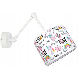 Kinkiet ścienny lampa ścienna przeguby Unicorn abażur kinkiety