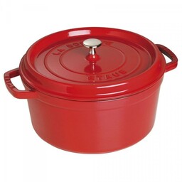 Staub Garnek żeliwny Okrągły 8.35l Czerwony La Cocotte