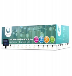 Girlanda solarna IP44 10 x żarówka G40 Led
