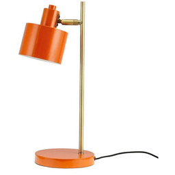 Dyberg Larsen - Lampa stołowa Ocean pomarańczowa/mosiężna
