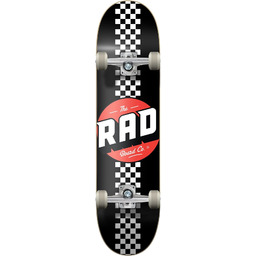 RAD Unisex Checker Stripe Skateboard, czarny, 20 cm