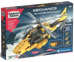 CLEMENTONI Klocki plastikowe Naukowa Zabawa Helikopter ratunkowy 50687