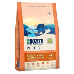 BOZITA Purely łosoś i wołowina dorosłe małe rasy