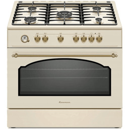 Kuchnia gazowo-elektryczna RAVANSON KWGE-90ARC Kremowy