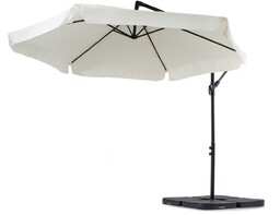 Parasol ogrodowy Empoli z podstawą kremowy