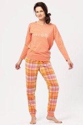 Piżama damska z długim rękawem i spodniami