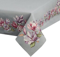 Obrus gobelinowy z tkanym wzorem w magnolie OJD-01