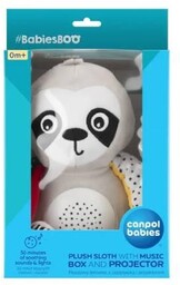 Canpol Babies Pluszowy leniwiec z pozytywką i projektorem