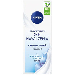 NIVEA Odświeżający krem na dzień 24H nawilżenia cera