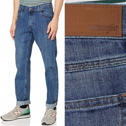Wrangler REGULAR Mid Stone KLASYCZNY DżINS W40 L32