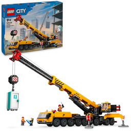LEGO City Żółty ruchomy żuraw, dźwig, zabawka