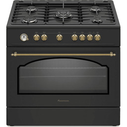 Kuchnia gazowo-elektryczna RAVANSON KWGE-90AR Czarny