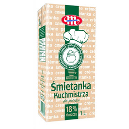 Śmietanka UHT Mlekovita Kuchmistrza 18% tłuszczu 1 litr