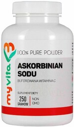 Askorbinian Sodu Witamina C Buforowana, Proszek, MyVita, 250g