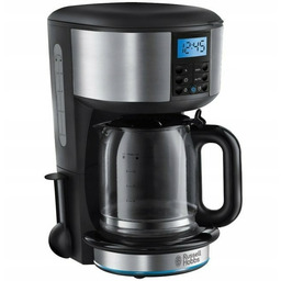 Ekspres przelewowy Russell Hobbs Buckingham czarno srebrny programator