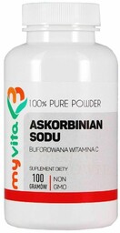 Askorbinian Sodu Witamina C Buforowana, Proszek, MyVita, 100g
