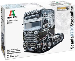 Italeri Scania R730 Streamline Show Ciężarówka, Czarny, Skala