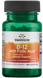 Swanson Witamina B-12 & kw.foliowy 60 tabs.