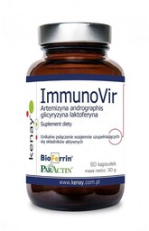 Suplement diety, ImmunoVir - artemizyna andrographis glicyryzyna laktoferyna