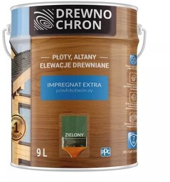 Drewnochron Impregnat Extra Powłokotwórczy Zielony 9l
