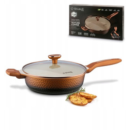 Głęboka Patelnia Indukcja 28cm patelnia z dwoma uchwytami