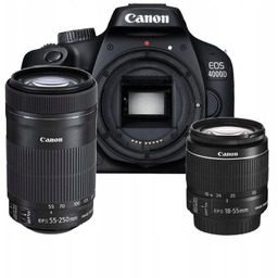 Zestaw Canon 4000D 18-55 DC III 55-250 Is